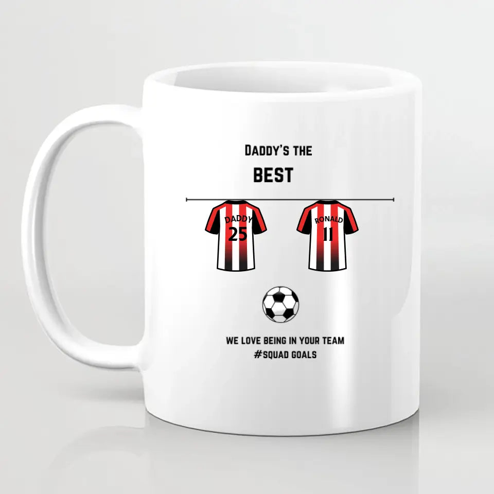 Personalised Daddy's Team Mug | Father's Day Gift
