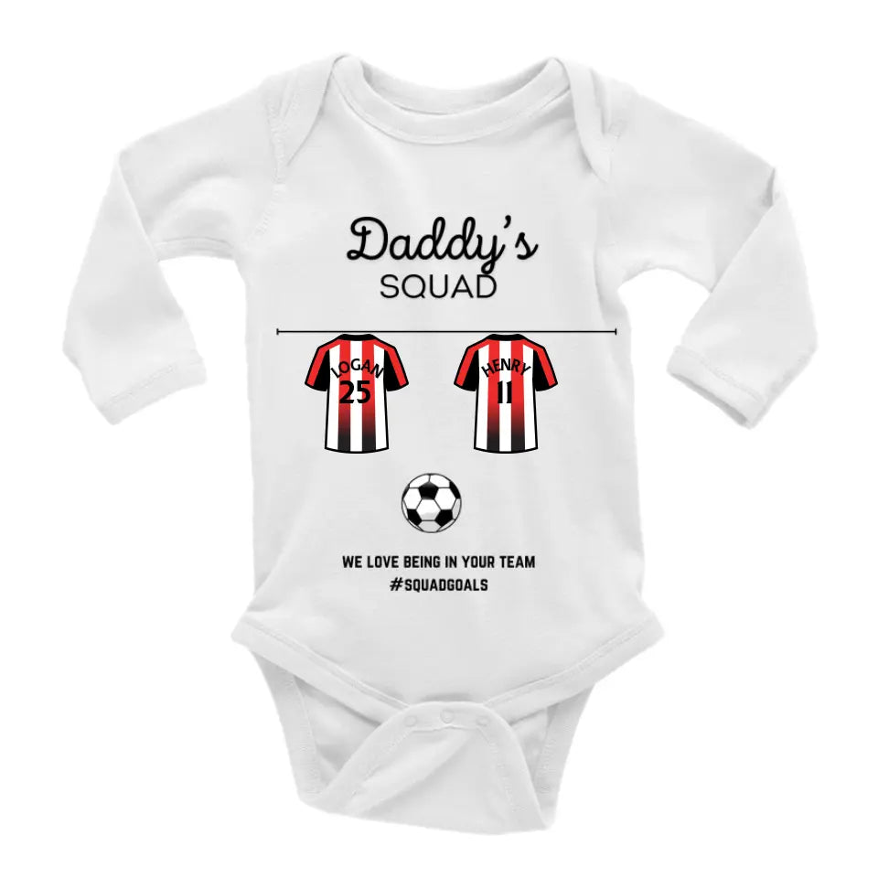 Baby Bodysuit | Daddy's Squad For Football Lovers