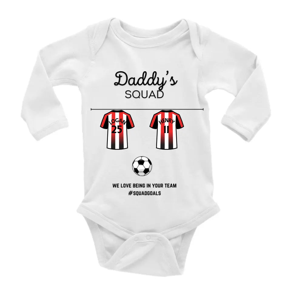 Baby Bodysuit | Daddy's Squad For Football Lovers