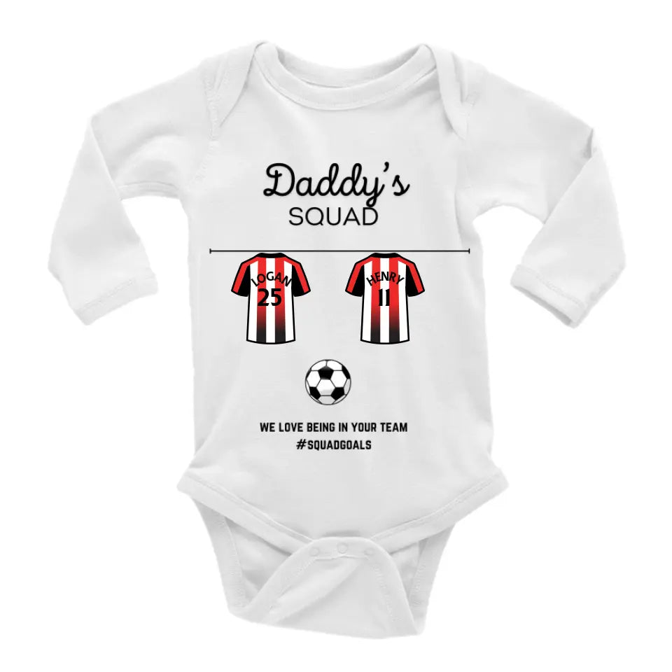 Baby Bodysuit | Daddy's Squad For Football Lovers