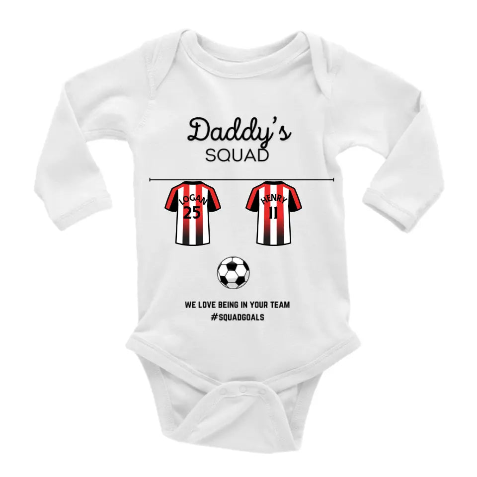 Baby Bodysuit | Daddy's Squad For Football Lovers
