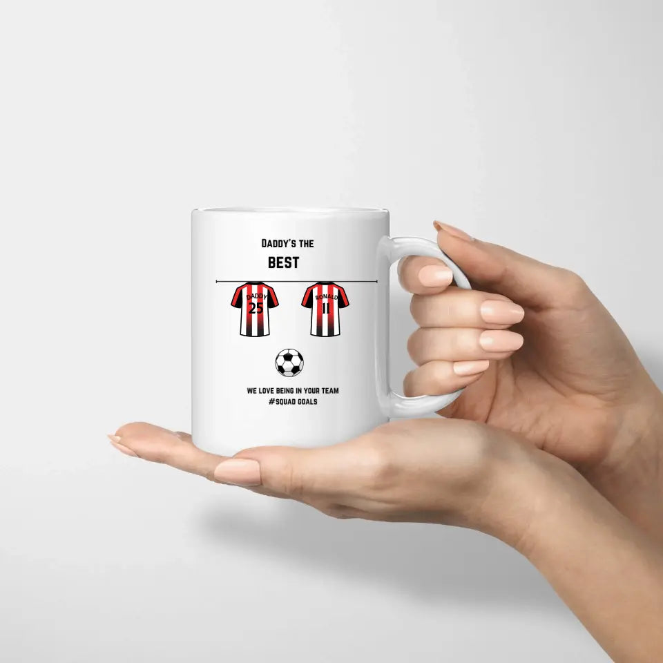 Personalised Daddy's Team Mug | Father's Day Gift